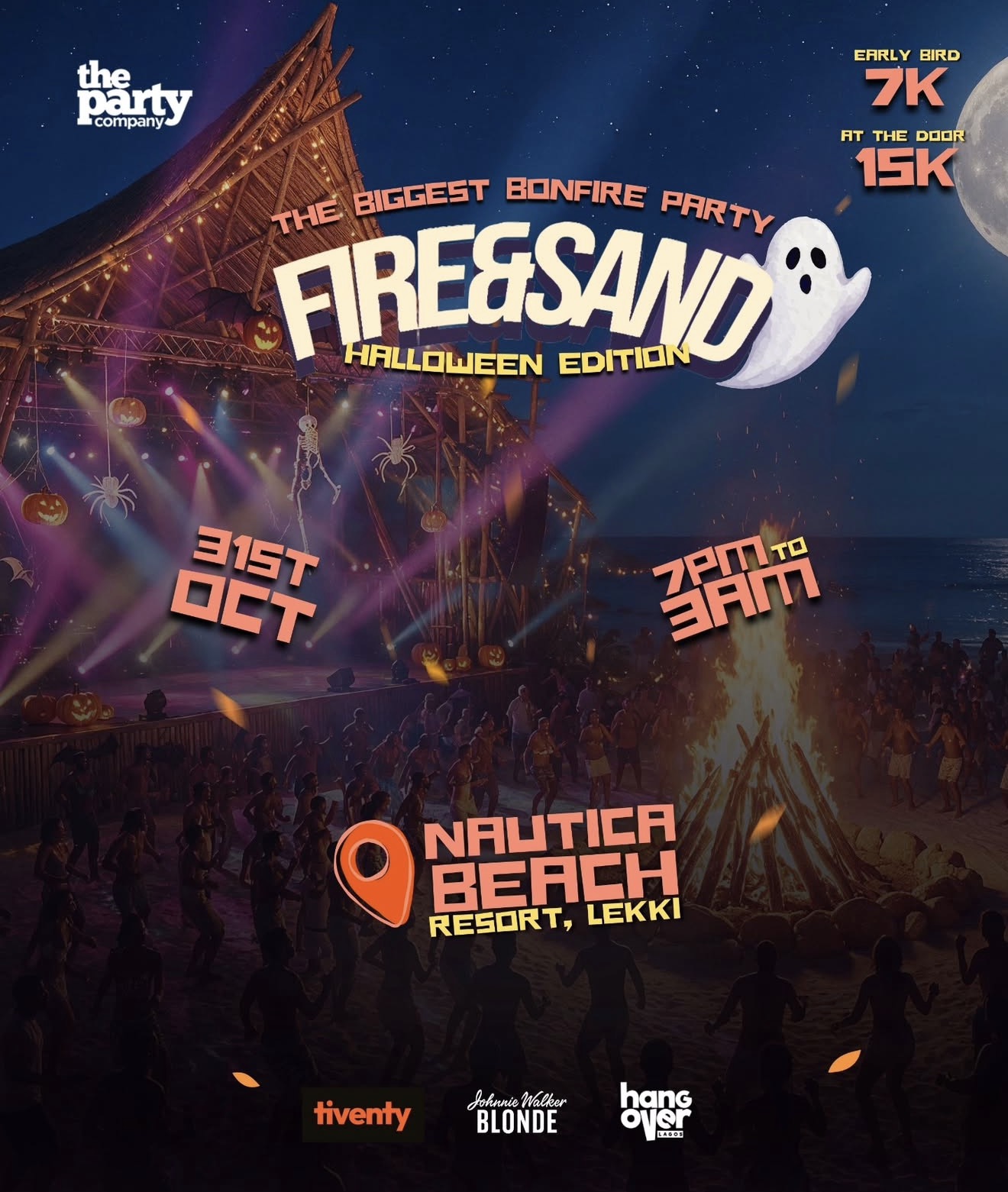 Event flyer for Fire & Sand